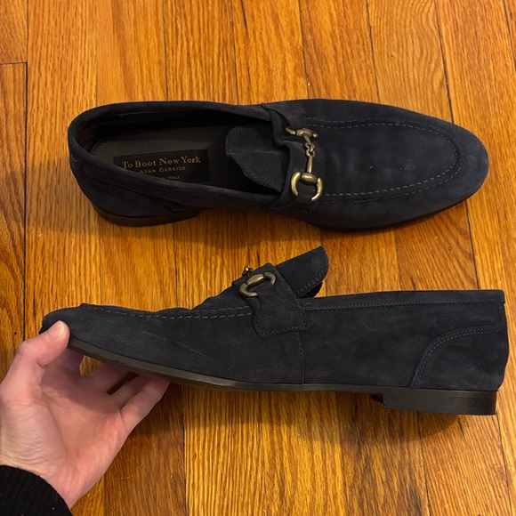 To Boot Dark Blue Loafers with Metal Accent - Picture 6 of 12